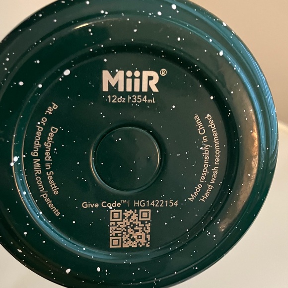 Purity coffee Green speckled Miir Camp Cup - 12oz Vacuum Insulated NWOT - Picture 7 of 7